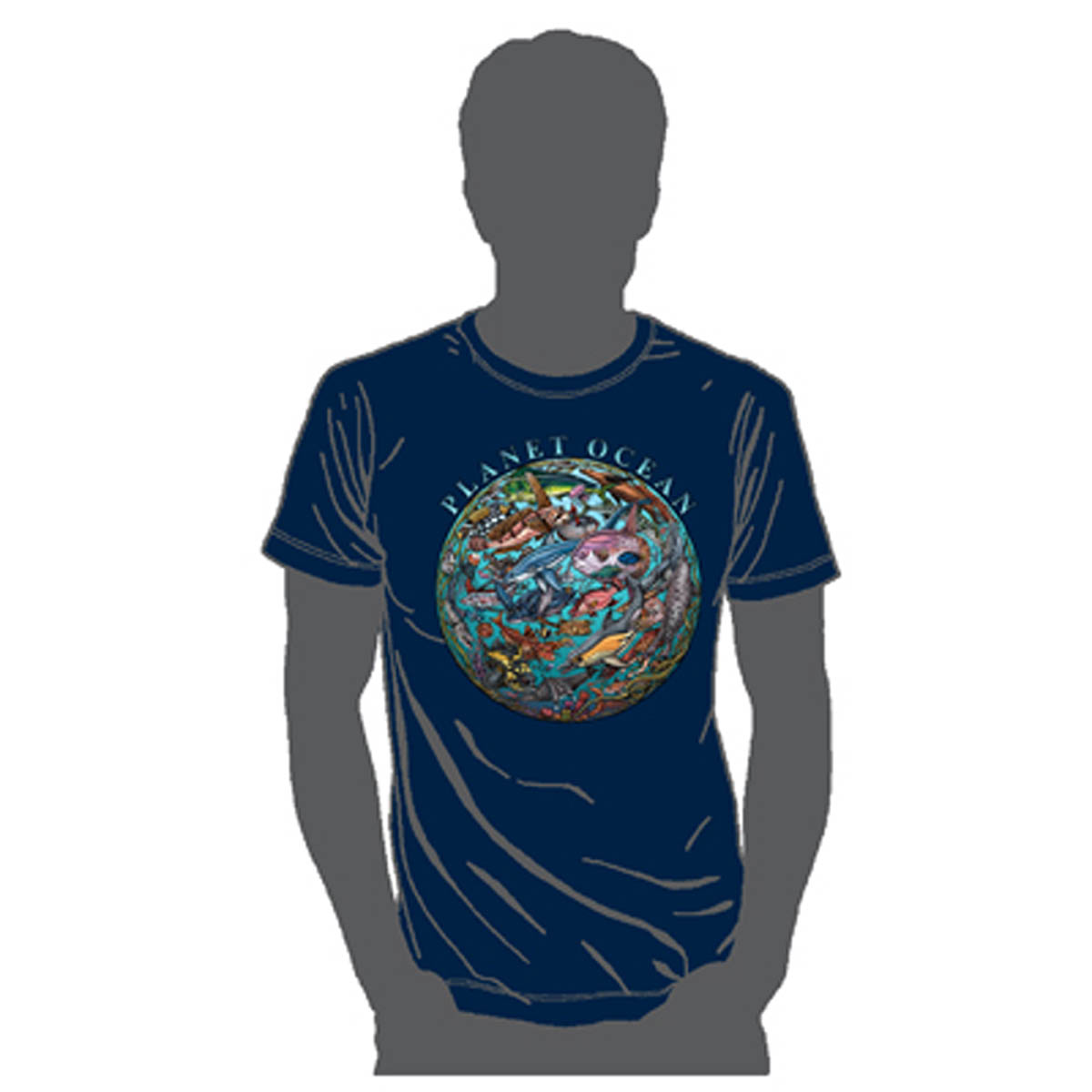 Planet Ocean Adult T-Shirt