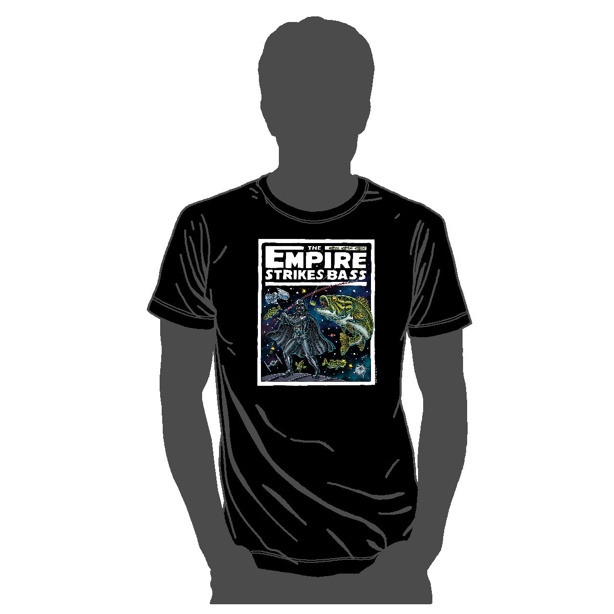 Empire Strikes Bass Adult T-Shirt – Troll T-Shirts
